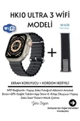 Hk10 Ultra 3 WİFİ Modeli 2.02 İnç Amoled Ekran Akıllı Saat App Store Kordon+Ekran Koruyucu Hediyeli thumbnail 1