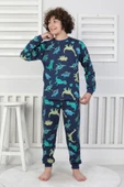 Stegosaurus desenli erkek çocuk pijama takımı - 3