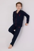 U.S. Polo Assn. Erkek Çocuk Gömlek Pijama Lacivert - 1