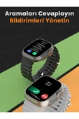 H27 Ultra 3 Akıllı Saat Bluetooth Kulaklık ve 4 Kordon Dahil Kombo Set thumbnail 3