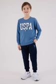U.S. Polo Assn. Erkek Çocuk Eşofman Takımı Mavi thumbnail 1