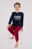 RolyPoly Erkek Çocuk Uzun Kol Pijama Takım Lacivert - 5