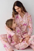 RolyPoly Kız Çocuk Gömlek Pijama Açık Pembe - 1