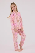 RolyPoly Kız Çocuk Gömlek Pijama Açık Pembe - 1