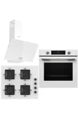 Bosch & Ferre White City 3 lü  Ankastre Set  ( HUA717BV0T - SS206 - D087 ) Buhar Destekli Fırın thumbnail 1