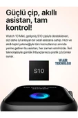HK10 Mini Akıllı Saat Kordon Hediyeli 1.75" Amoled Ekran Tüm Telefonlara Uyumlu Su Geçirmez thumbnail 3