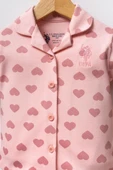 U.S. Polo Assn. Kız Bebek Gömlek Pijama Açık Pembe - 3