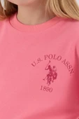 U.S. Polo Assn. Kız Çocuk Eşofman Takımı Neon Pembe thumbnail 6