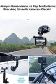 Akrobat Vantuzlu Telefon Aksiyon Kamera Tutucu Araç Telefon Tutucu Aksiyon Kamera Gopro Aksesuar - 5