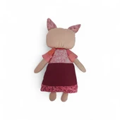 Kedi Hanım Patchwork Benekli Kulak Bez Bebek thumbnail 3