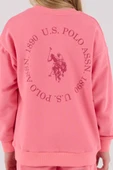 U.S. Polo Assn. Kız Çocuk Eşofman Takımı Neon Pembe thumbnail 5