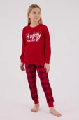 RolyPoly Kız Çocuk Uzun Kol Pijama Takım Kırmızı thumbnail 1