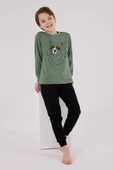 RolyPoly Erkek Çocuk Uzun Kol Pijama Takım K.Yeşil thumbnail 3
