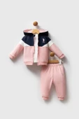 U.S. Polo Assn. Kız Bebek 3'li Takım Açık Pembe - 1