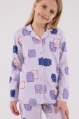RolyPoly Kız Çocuk Gömlek Pijama Lila - 5