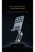 Tok Alüminyum Stant Krom Detaylı Business Model Döner Tablet Cep Telefonu Standı JR-H101 thumbnail 5