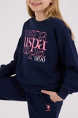 U.S. Polo Assn. Kız Çocuk Eşofman Takımı Lacivert thumbnail 2