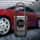 Dijital Kablosuz 4Modlu Usb 2*2000Mah Göstergeli Oto Lastik Hava Pompası Kompresörü - 6