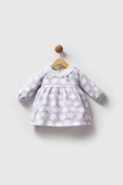 U.S. Polo Assn. Kız Bebek Pike Elbise Lila - 1