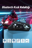 Kask Kulaklık Bt22 Bluetooth Motosiklet Kulaklık 5.0 Bluetooth Intercom Motosiklet Kulaklık - 4