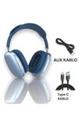 P9 Air Pro Max Kablosuz 5.0 Mikrofonlu Sd Kart Girişli Aux Kablolu Bluetooth Kulaklık - 2