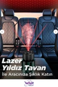 ŞARJLI ARAÇ İÇİ PARFÜM DİFÜZÖRÜ KOKULU HAVA NEMLENDİRİCİ HUMUDİFİER YILDIZ TAVAN LAZER - 2