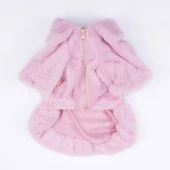 Pawstar Pembe Paris Küçük Irk Köpek Ceketi thumbnail 4