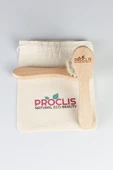 Proclis %100 Doğal Keçi Kılı Yüz Bakım Fırçası, Yüz Bakım Fırçası 1 Adet İsim Yazdırılabilir - 2