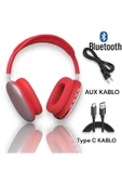 P9 Air Pro Max Kablosuz 5.0 Mikrofonlu Sd Kart Girişli Aux Kablolu Bluetooth Kulaklık - 1