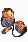 WIA SW030 Basketbol - 3' Lü Okul Çantası Seti - Sırt Ve Beslenme Çantası + Kalemlik - 2