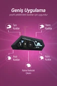 Kask Kulaklık Bt22 Bluetooth Motosiklet Kulaklık 5.0 Bluetooth Intercom Motosiklet Kulaklık - 2