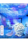 Dinozor Yumurtası Gece Masa Lambası Bluetooth Hoparlör Led Lamba Galaxy Projektör Led Işık - 1