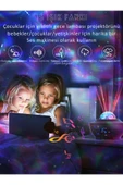 Yıldızlı Projektör Tavan Bulutsu Galaxy Lazer Işıklı Disko Topu Bluetooth Hoparlör Parti Led Lambası - 3