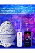 Dinozor Yumurtası Gece Masa Lambası Bluetooth Hoparlör Led Lamba Galaxy Projektör Led Işık - 3