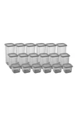 18'li 3 Boy Kavanoz Seti & Saklama Kabı & Erzak Kabı 6x650/1300/1900 Ml (40 Lı Etiket Hediyeli) - 2
