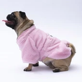 Pawstar Pembe Paris Küçük Irk Köpek Ceketi thumbnail 6