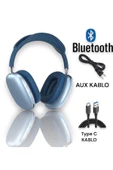 P9 Air Pro Max Kablosuz 5.0 Mikrofonlu Sd Kart Girişli Aux Kablolu Bluetooth Kulaklık - 1