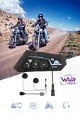 Kask Kulaklık Bt22 Bluetooth Motosiklet Kulaklık 5.0 Bluetooth Intercom Motosiklet Kulaklık - 1