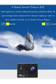 4K Ultra HD Wifi Aksiyon Kamera Su Geçirmez Aksiyon Kamerası thumbnail 4