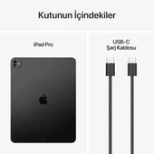 iPad Pro 7. Nesil Wi-Fi + Cellular 256 GB 13" MVXR3TU/A Uzay Siyahı Tablet Outlet (Açıklamayı Okuyunuz) - 2