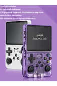 R35 Plus 3.5 Inç Ips Ekran Retro Handheld Video Oyunu Konsolu Mini Video Oynatıcı 15000 Oyun Keyfi thumbnail 3