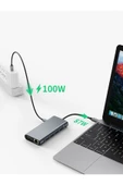 11in1 USB Type-C Hub Port Adaptör Uyumlu, HDMI 4k/30hz, USB Ethernet 100W PD Girişli thumbnail 5