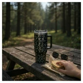 Stanley Quencher Termos Siyah Desenli 1.18 Lt. Pipetli thumbnail 3