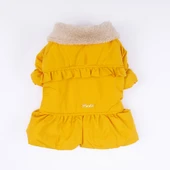 Pawstar Sarı Elizabeth Polarlı Su Geçirmez Küçük Irk Köpek Yağmurluğu thumbnail 4