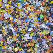 Tahtakale Toptancı Epoksi Mum Dekoratif 2-4 MM Arlığında Gerçek Cam Kırığı (1 KG)  Karışık Renk - 1