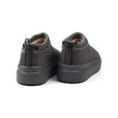 Kadın Füme Süet İçi Kürklü Bot - Kalın Tabanlı, Rahat, Kaymaz, Günlük ve Kışlık thumbnail 2