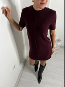 Abbra Kadın Yumuşak Mini Elbise - 10