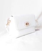 252ES458 Model Sarach Marka Beyaz Renk Omuz Çantası - 2