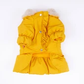 Pawstar Sarı Elizabeth Polarlı Su Geçirmez Küçük Irk Köpek Yağmurluğu thumbnail 5