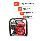 Hsgl Plant Mate 7.5 HP 2 İnç Benzinli Su Motoru Güçlü ve Etkili Sulama Performans - 4